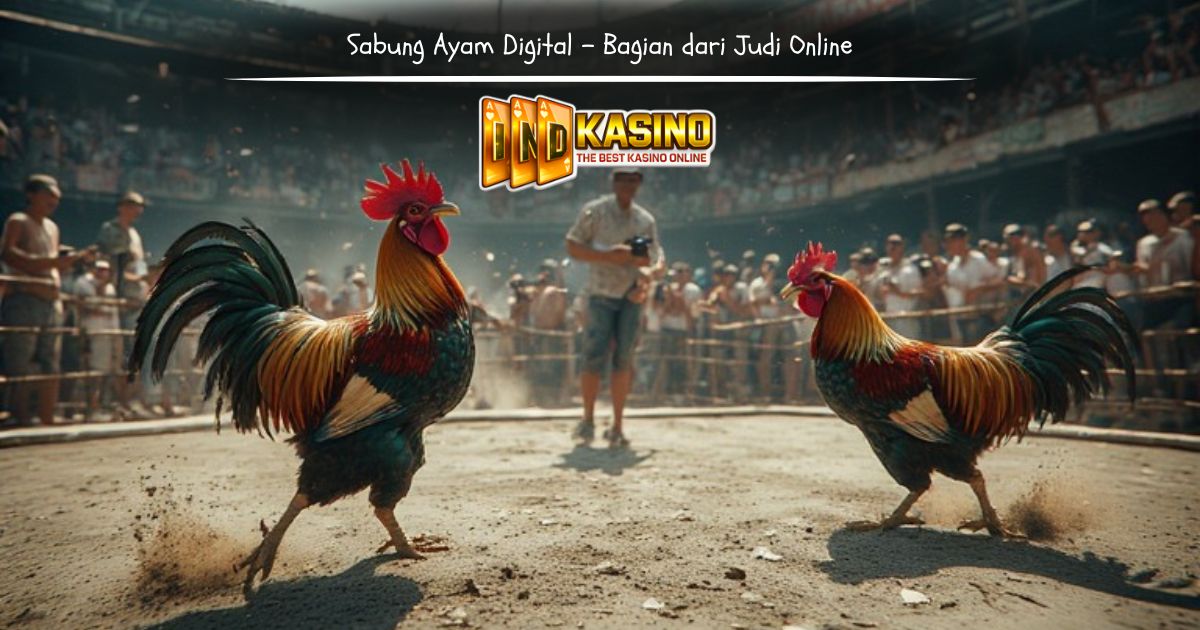 Ilustrasi sabung ayam digital dalam industri judi online
